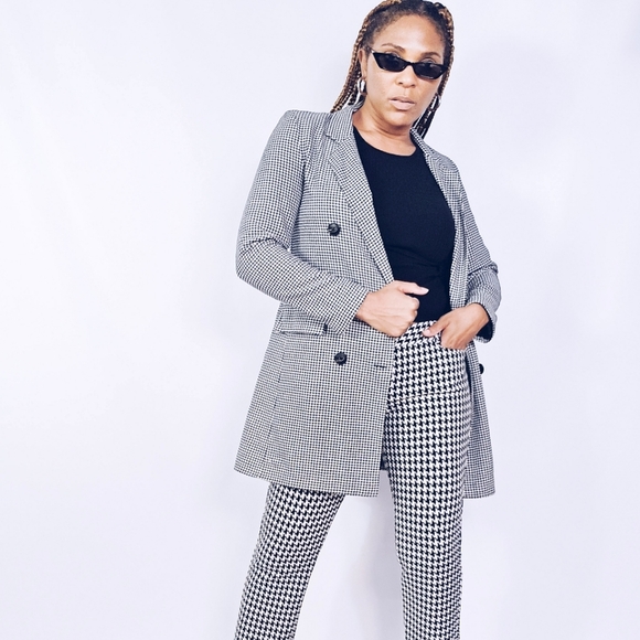 Italian Made Houndstooth Blazer - Picture 1 of 9